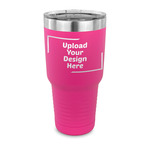 30 oz Stainless Steel Tumbler - Pink - Single-Sided (Upload Your Own)