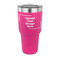 30 oz Stainless Steel Tumbler - Pink - Single-Sided (Upload Your Own)