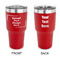 30 oz Stainless Steel Tumbler - Red - Double-Sided (Upload Your Own)