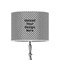 8" Drum Lamp Shade - Poly-film (Upload Your Own)