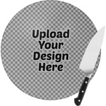 Round Glass Cutting Board - Small (Upload Your Own)