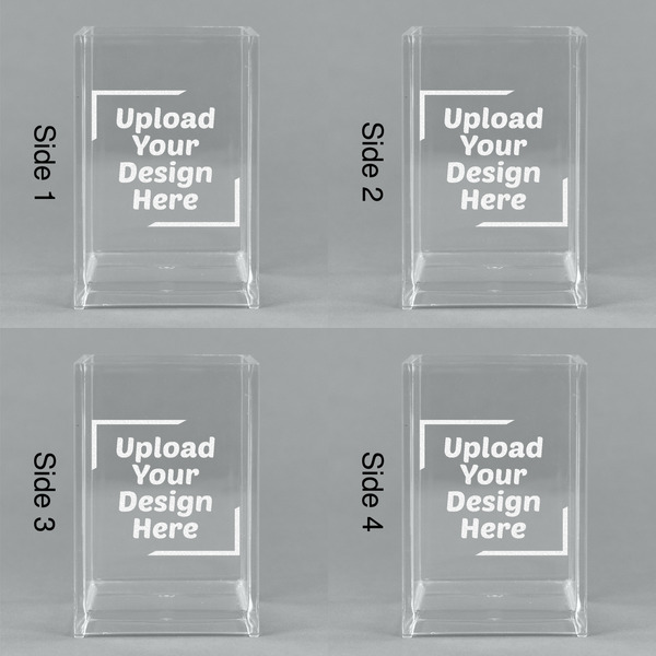 Upload Your Own Acrylic Pen Holder - All Sides