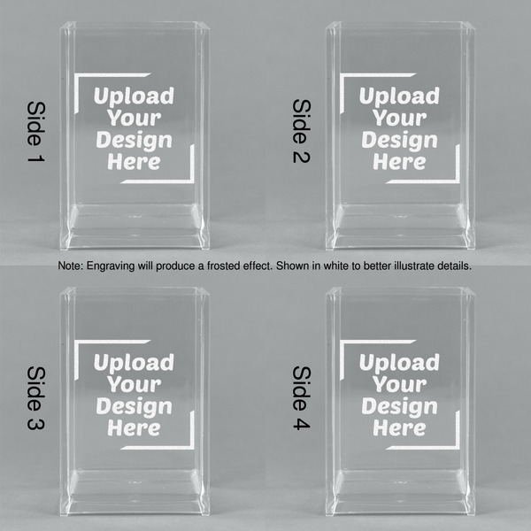 Upload Your Own Acrylic Pen Holder - All Sides