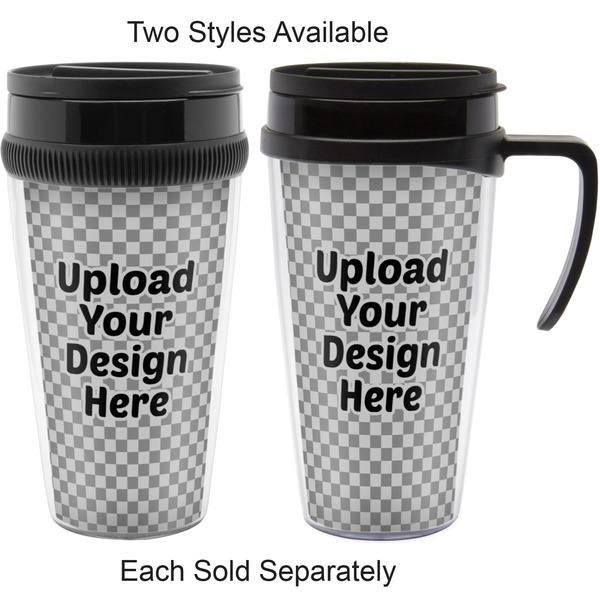 Upload Your Own Acrylic Travel Mugs - With & Without Handle