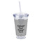 16 oz Double Wall Acrylic Tumbler with Lid & Straw - Full Print (Upload Your Own)