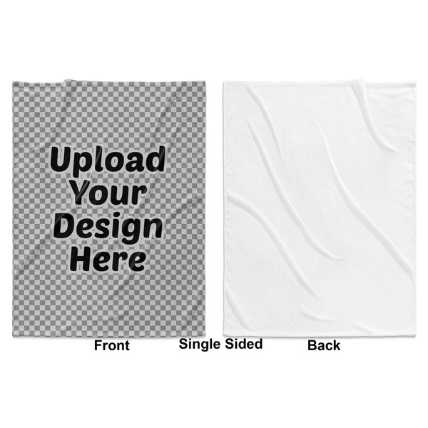Upload Your Own Baby Blanket (Single Sided - Printed Front, White Back)
