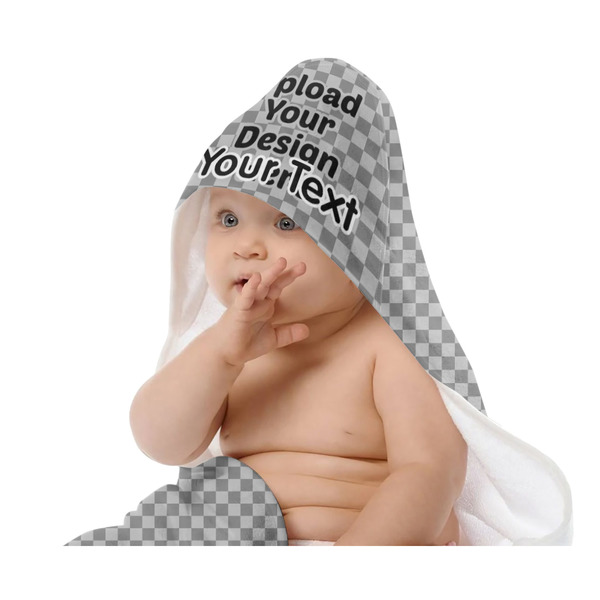 Upload Your Own Baby Hooded Towel on Child