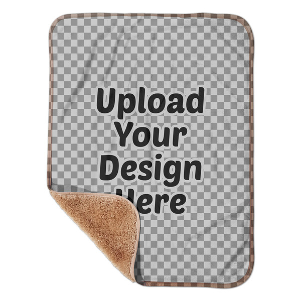 Custom Sherpa Baby Blanket - 30" x 40" (Upload Your Own)