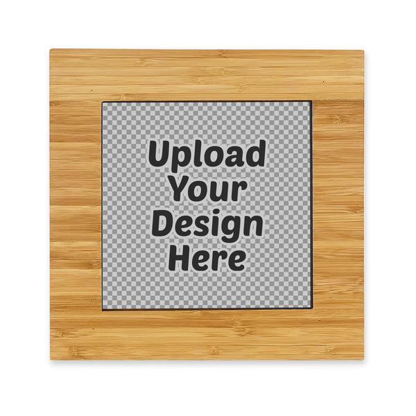 Custom Bamboo Trivet with Ceramic Tile Insert (Upload Your Own)