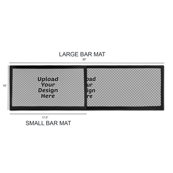 Upload Your Own Bar Mats - Sizing Chart