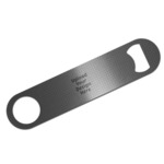 Bar Bottle Opener - Silver (Upload Your Own)
