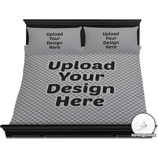 Upload Your Own Bedding Set - King - Duvet - On Bed