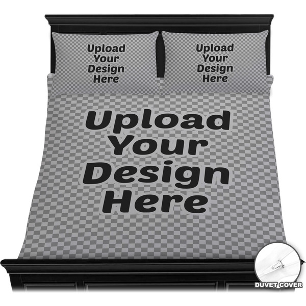 Upload Your Own Bedding Set - Queen - Duvet - On Bed