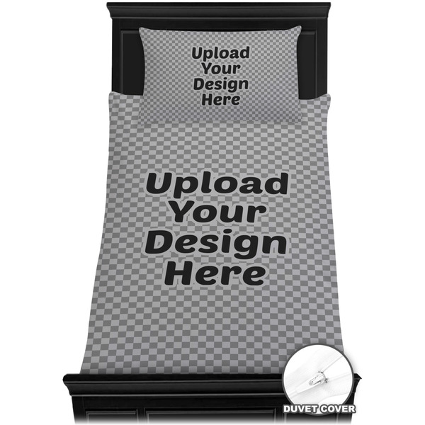 Upload Your Own Bedding Set - Twin XL - Duvet - On Bed