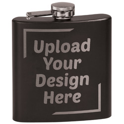 Black Flask Set (Upload Your Own)