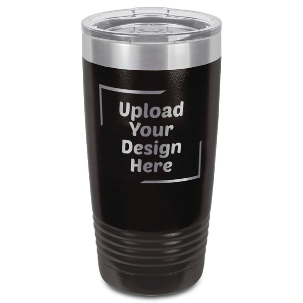 Upload Your Own Black Polar Camel Tumbler - 20oz - Front