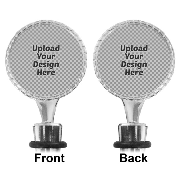 Upload Your Own Bottle Stopper - Front and Back