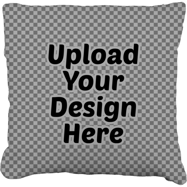 Custom Faux-Linen Throw Pillow 20" (Upload Your Own)