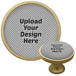 Cabinet Knob - Gold (Upload Your Own)