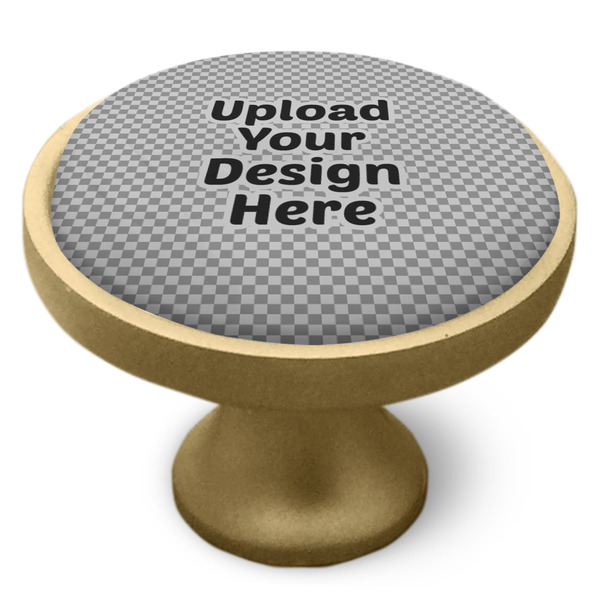 Upload Your Own Cabinet Knob - Gold - Side