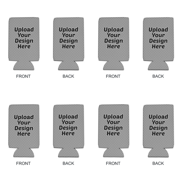 Upload Your Own Can Cooler - 16oz - Set of 4 - Front & Back