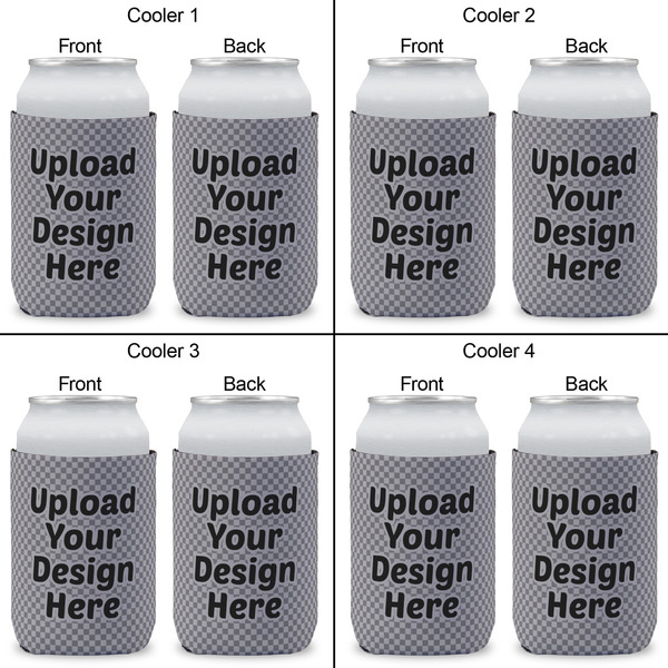 Upload Your Own Can Cooler - Standard 12oz - Set of 4 - Front & Back