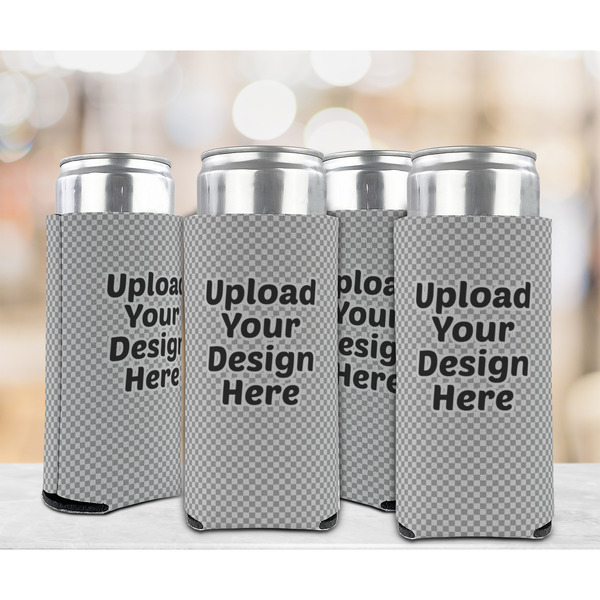 Upload Your Own Can Cooler - Tall 12oz - Set of 4 - In Context