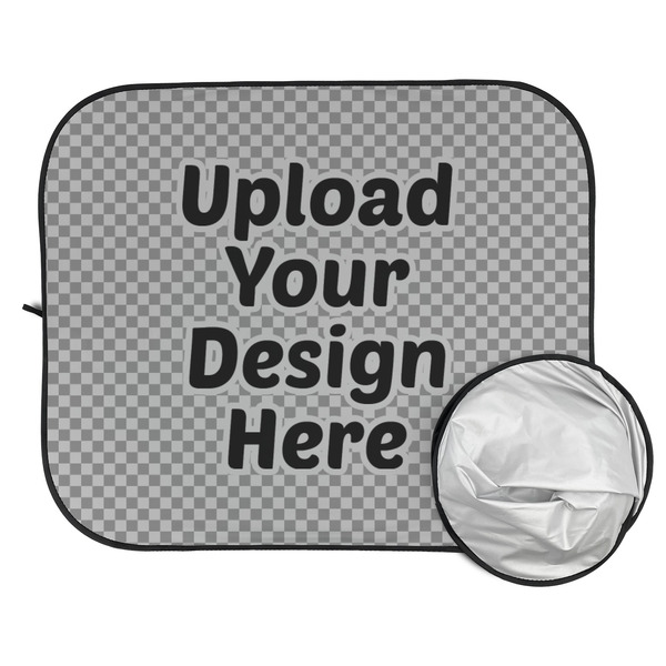 Upload Your Own Car Sun Shades - FOLDED & UNFOLDED