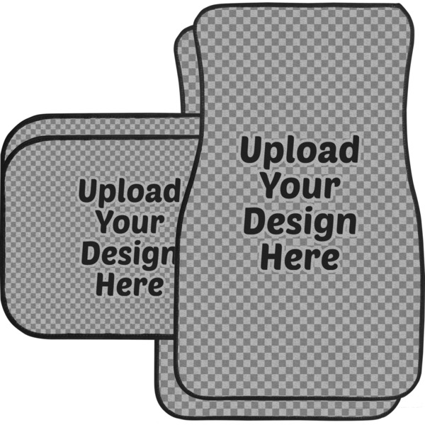 Custom Car Floor Mats Set - 2 Front & 2 Back (Upload Your Own)