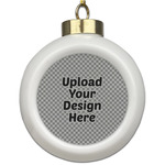 Ceramic Ball Ornament (Upload Your Own)