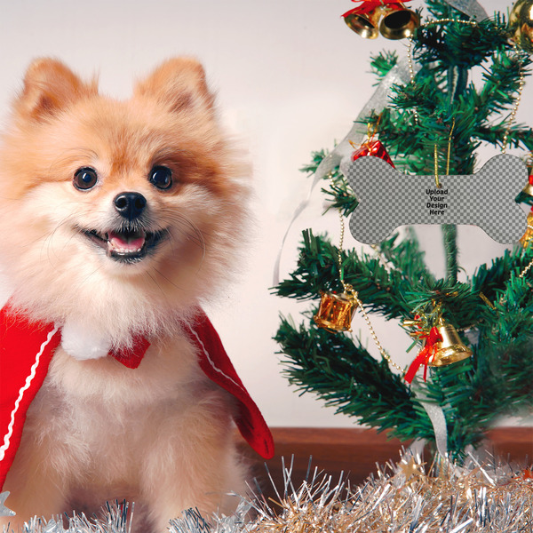 Upload Your Own Ceramic Flat Ornament - Bone (LIFESTYLE)