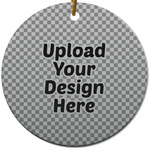 Round Ceramic Ornament (Upload Your Own)