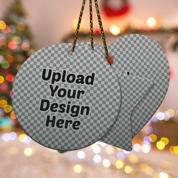 Custom Ceramic Ornament (Upload Your Own)