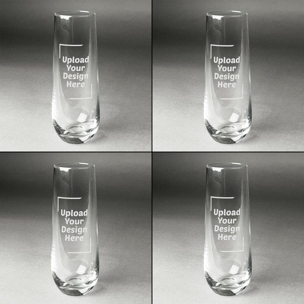 Upload Your Own Champagne Flute - Set of 4 - Approval