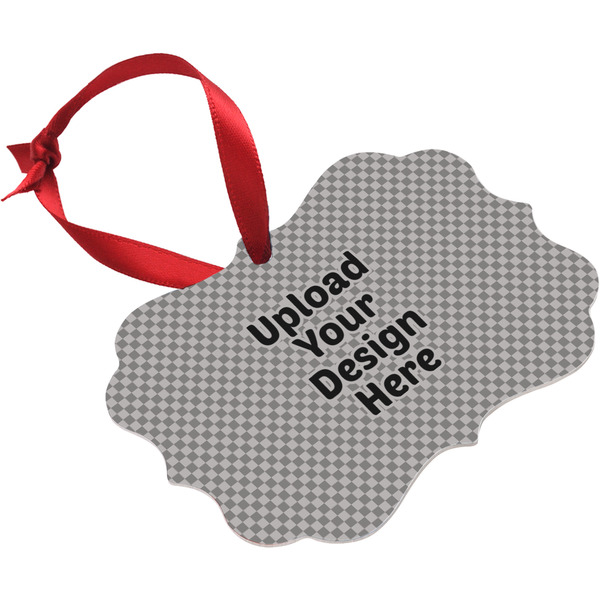 Upload Your Own Christmas Ornament (Angle View)