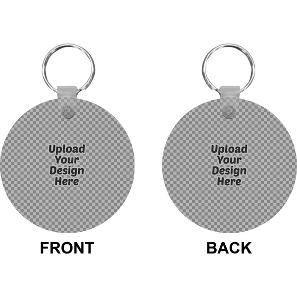 Upload Your Own Circle Keychain (Front + Back)