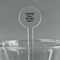 7" Round Plastic Stir Sticks - Clear (Upload Your Own)
