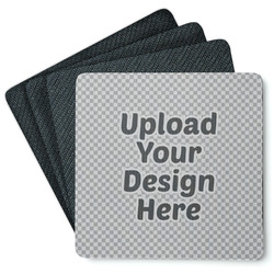 Square Rubber Backed Coasters - Set of 4 (Upload Your Own)