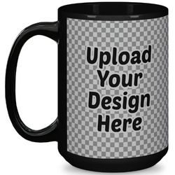 15 oz Coffee Mug - Black (Upload Your Own)
