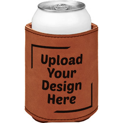 Leatherette Can Sleeve - Single-Sided (Upload Your Own)