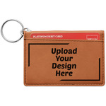 Leatherette Keychain ID Holder - Single-Sided (Upload Your Own)