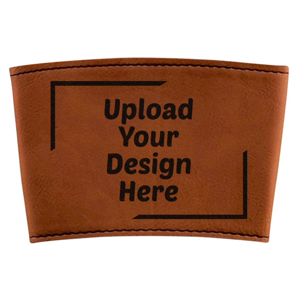 Custom Leatherette Cup Sleeve (Upload Your Own)