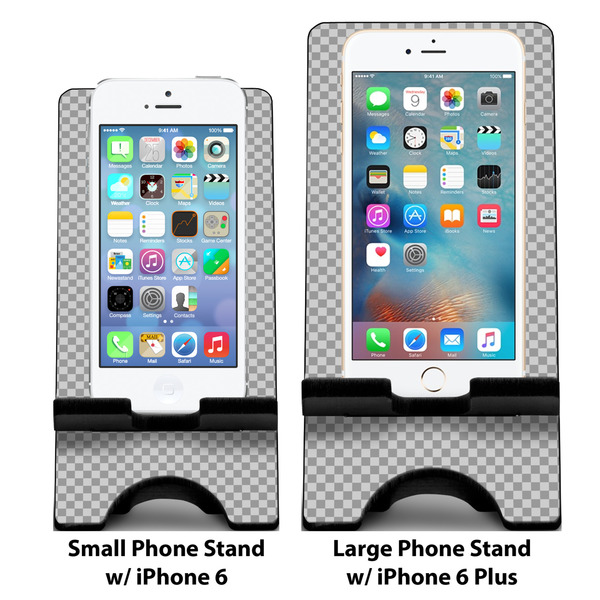 Upload Your Own Compare Phone Stand Sizes - with iPhones