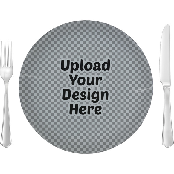 Custom 10" Glass Lunch / Dinner Plate (Upload Your Own)