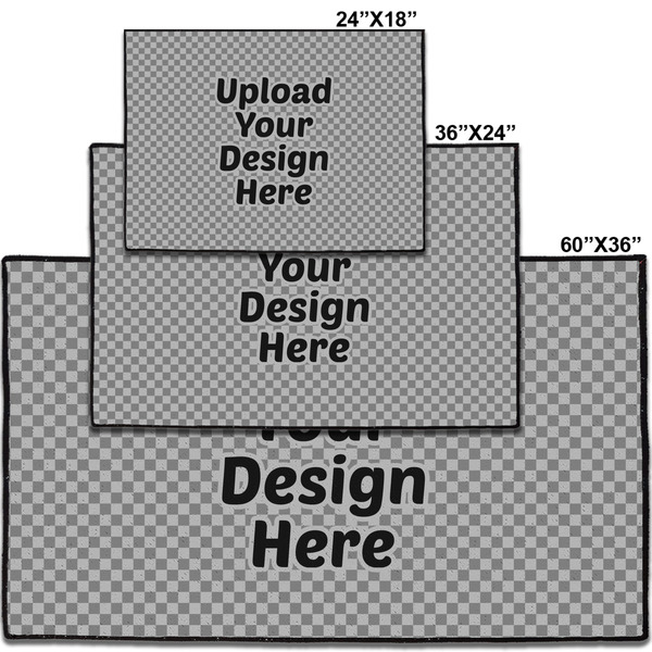 Upload Your Own Door Mats - Size Comparison