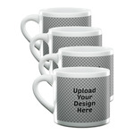 Double Shot Espresso Cups - Set of 4 (Upload Your Own)