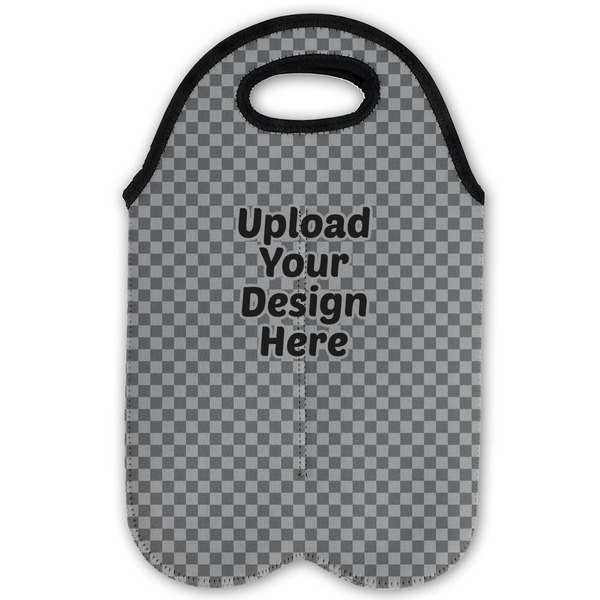 Upload Your Own Double Wine Tote - Flat