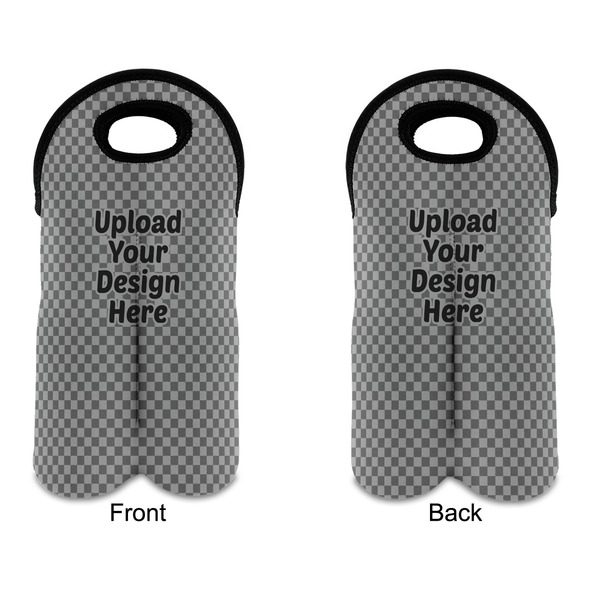 Upload Your Own Double Wine Tote - Front & Back