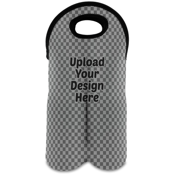 Custom Wine Tote Bag - 2 Bottles (Upload Your Own)