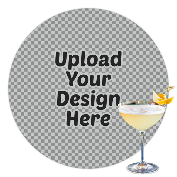 Custom Printed Drink Topper - 3.5" (Upload Your Own)